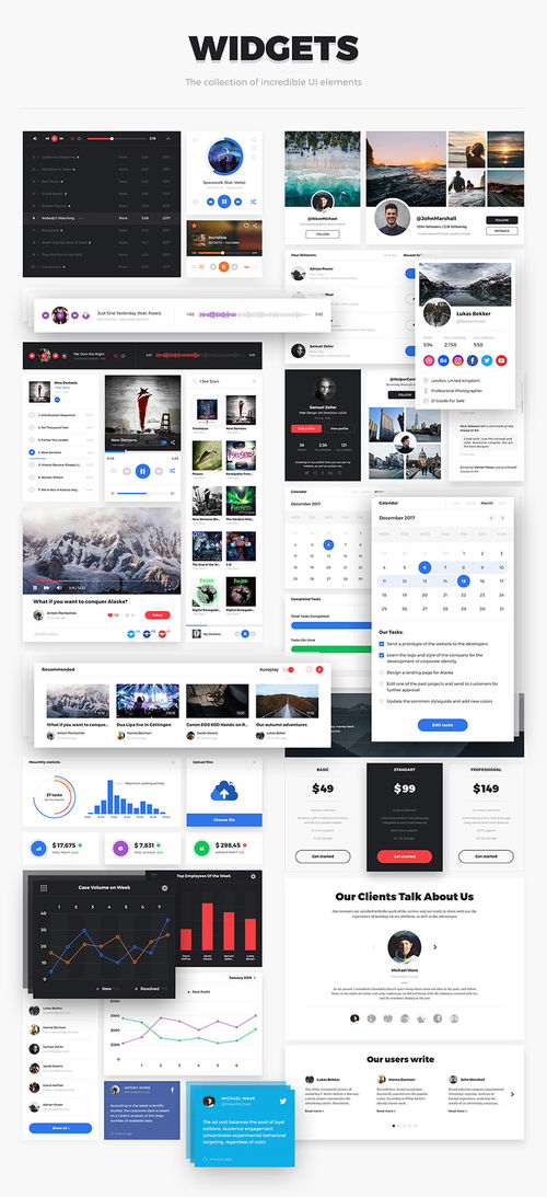 美观实用的网页设计UI套件素材 提升游戏产品互联网经营体验